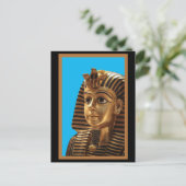 エジプトのPharaoh Headdress、アートポストカード ポストカード (スタンド正面)