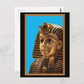 エジプトのPharaoh Headdress、アートポストカード ポストカード (正面/裏面)