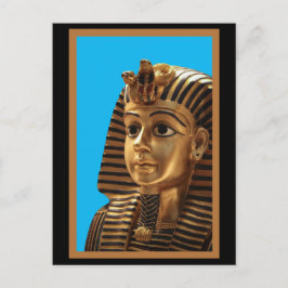 エジプトのPharaoh Headdress、アートポストカード ポストカード
