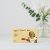 エジプトのPharaoh Roquitiesビジネスプロファイルカード 名刺 (スタンド正面)