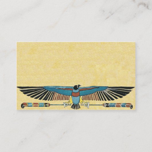 エジプトのPharaoh Roquitiesビジネスプロファイルカード 名刺 (裏面)