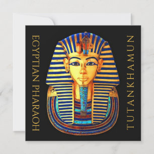 エジプトのPharaoh Tutankhamun高精細フラットカード