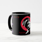 エジプトのPharoh Nefertiti Mug マグカップ (正面左)