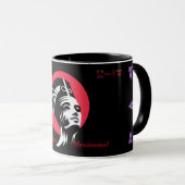 エジプトのPharoh Nefertiti Mug マグカップ (正面右)