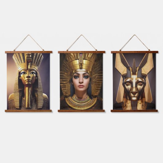 エジプトぶら下がったのタペストリー 吊り下げ型タペストリー (トリプル)