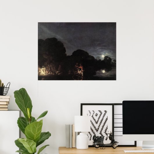 エジプトへのアダム・エルシーマー飛行 ポスター (ホームオフィス)