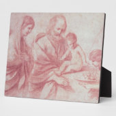 エジプトへのフライト(紙の赤いチョーク) フォトプラーク (側面)