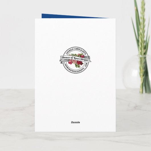 エジプトへの宗教的ステンドグラス飛行 カード (裏面)