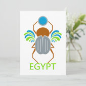 エジプトへの招待 – カスタマイズ 招待状 (スタンド正面)