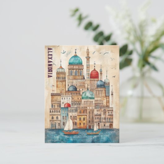 エジプトへの旅行 ポストカード (スタンド正面)