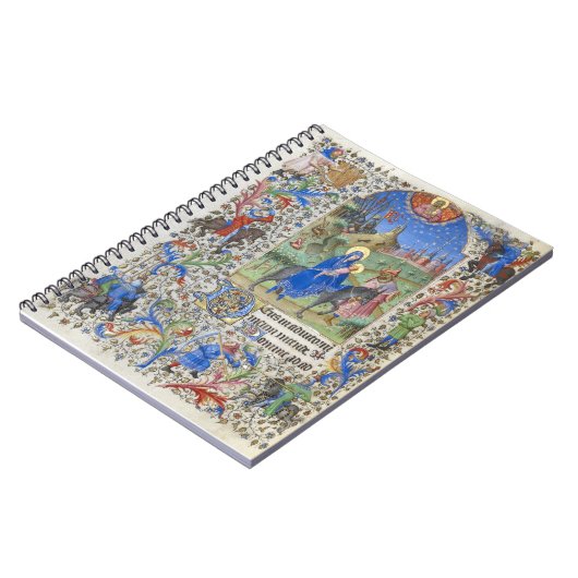 エジプトへの神聖な家族飛行中世の原稿 ノートブック (左側)