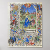 エジプトへの神聖な家族飛行中世の原稿 ポスター (正面)