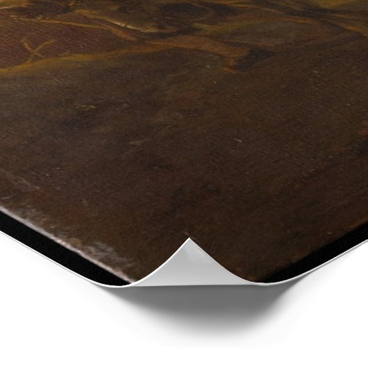 エジプトへの飛行を伴う風景 ポスター (角)