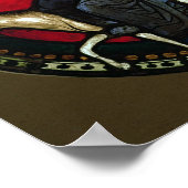 エジプトへの飛行を描いた窓 ポスター (角)