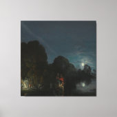 エジプトへの飛行中の残りの部分 キャンバスプリント (正面)