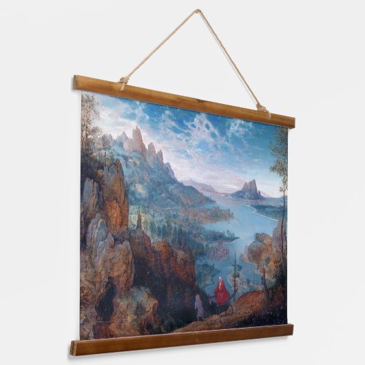 エジプトへの飛行、ピエテル・ブルーゲル 吊り下げ型タペストリー (傾斜あり)