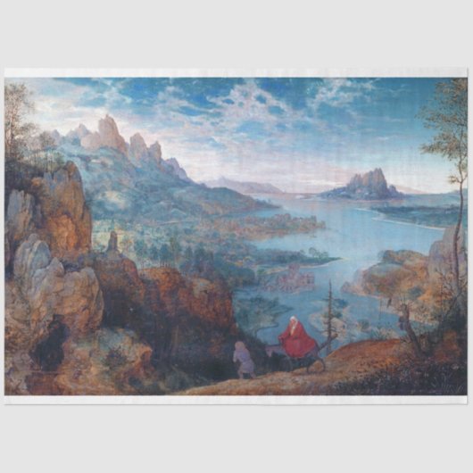 エジプトへの飛行、ピエテル・ブルーゲル 薄葉紙 (正面)