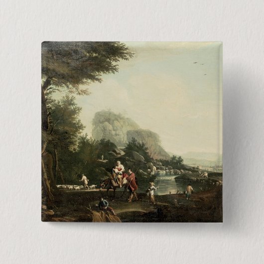 エジプトへの飛行 缶バッジ (正面)