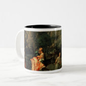 エジプトへの飛行、16世紀 ツートーンマグカップ (正面左)