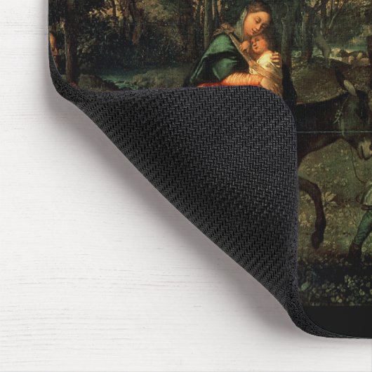 エジプトへの飛行、16世紀 マウスパッド (コーナー)