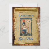 エジプトをテーマにしたパーティの招待状フラットカード (正面)