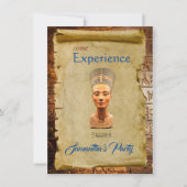 エジプトをテーマにしたパーティの招待状フラットカード (正面)