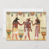 エジプトをテーマにしたパーティの招待状 招待状 (裏面)