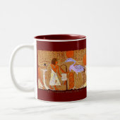 エジプトをテーマにした古代エジプトのアートマグ ツートーンマグカップ (左)