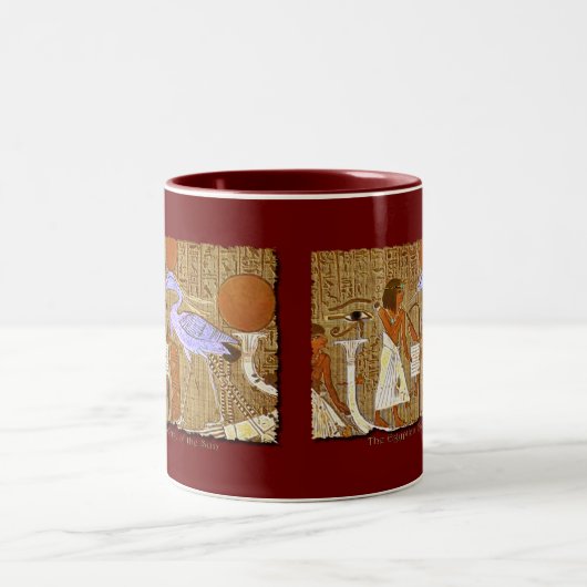 エジプトをテーマにした古代エジプトのアートマグ ツートーンマグカップ (中央)