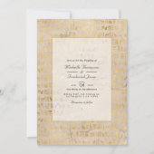 エジプトをテーマにしたQRコードRSVP 結婚's 招待状 (正面)