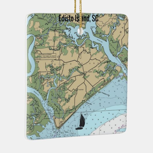 エジプトアイランドサウスカロライナ セラミックオーナメント (右)