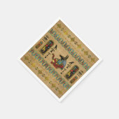 エジプトアヌビスオーナメントオンパピルス スタンダードカクテルナプキン (角)