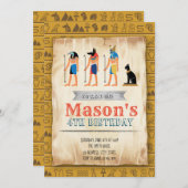 エジプトアレパーティの招待状 招待状 (正面/裏面)