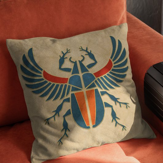 エジプトアールデコスカラブカブトムシ クッション