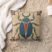 エジプトアールデコスカラブカブトムシ クッション (ブランケット)