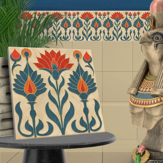 エジプトアールデコ縁ど タイル