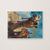 エジプトギザピラミッドVintage Travel ジグソーパズル (横)