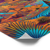 エジプトサイケデリックの風景 ポスター (角)