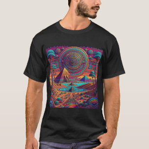エジプトサイケデリックの風景 Tシャツ