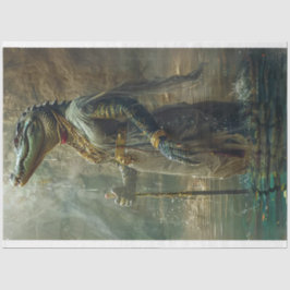 エジプトスタイルアリゲーターデコページ 薄葉紙