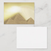 エジプトスタイルピラミッドサンライト名刺 名刺 (正面/裏面)