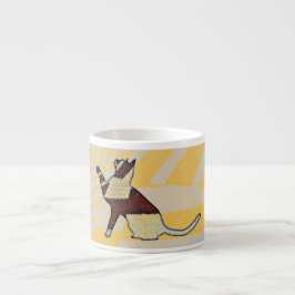 エジプトスタイル猫のモデル、陶磁器のカプチーノのコップ エスプレッソカップ