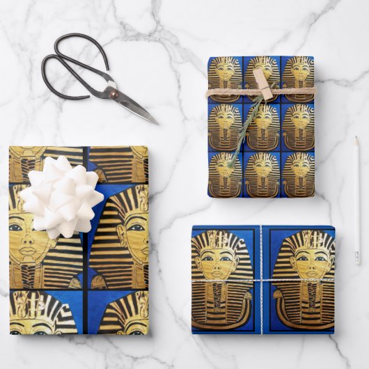 「エジプトスタイル」ラッピング紙シートセット ラッピングペーパーシート (正面)