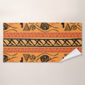 エジプトストライプのの部族ヴィンテージモチーフ。 バスタオル (バスタオル)