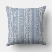 エジプトストライプリバイバルのラピスブルー クッション (裏面)