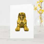 エジプトスフィンクス カード (黄色い花)