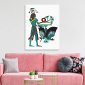 エジプトデザイン#5アットエムポリオモファ キャンバスプリント (インサイチュ (リビング))