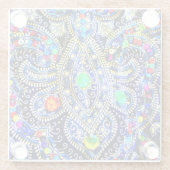 エジプトドレスデザイン ガラスコースター (裏面)