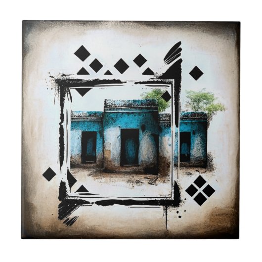 エジプトハッツバウハウススタイル タイル (正面)