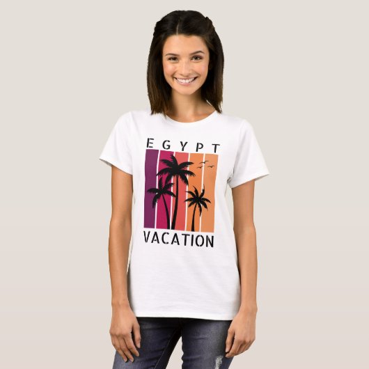 エジプトバケーションTシャツ Tシャツ (正面フル)